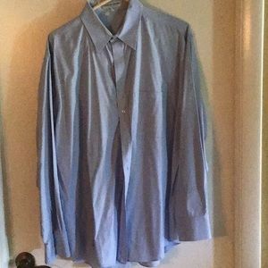 Giorgio Armani 16 1/2 34/35 light blue dress shirt